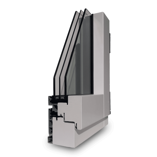 Sistema legno-alluminio complanare profilo squadrato Sistema legno-alluminio complanare profilo squadrato